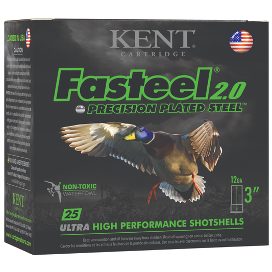 KENT Fasteel 2.0 12GA 3" 1-1/4oz #3 Steel