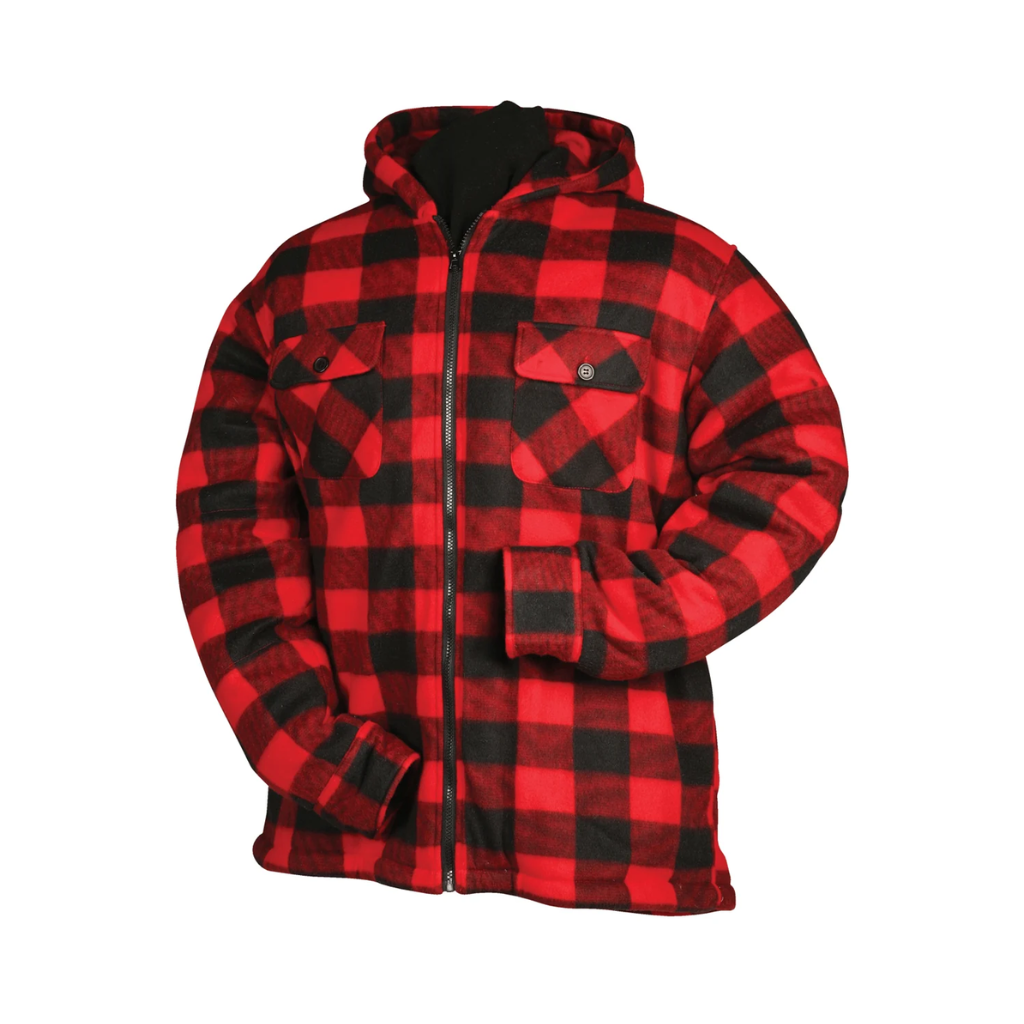 MISTY MOUNTAIN Sherpa Fleece Jacket - Red Check