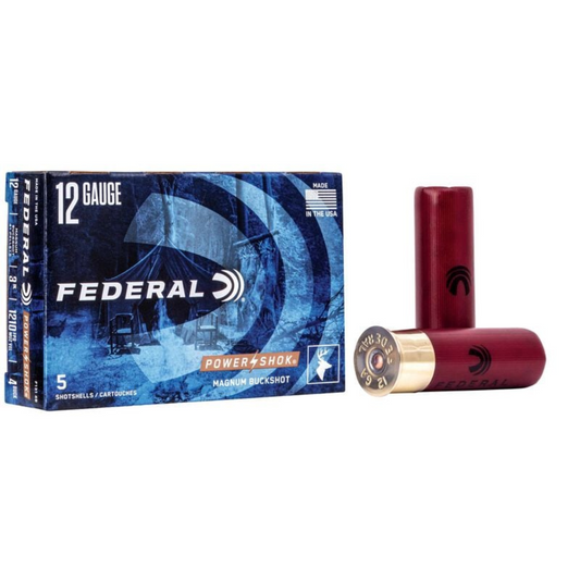 FEDERAL Power-Shok Buckshot 12GA 3" #4 Buck