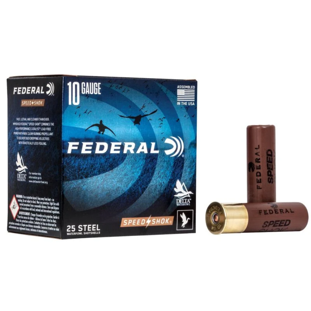 FEDERAL Speed-Shok 10GA 3-1/2" 1-1/2oz #BBB Steel