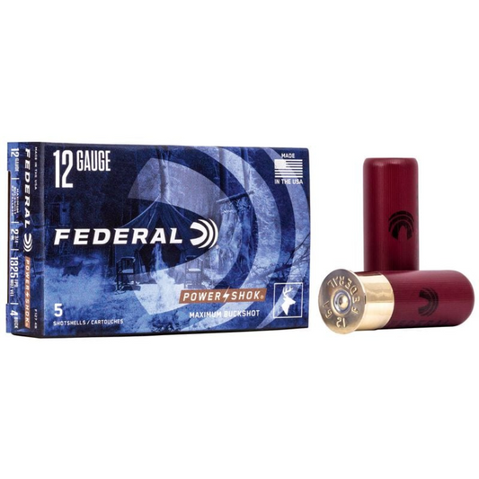 FEDERAL Power-Shok Buckshot 12GA 2-3/4" #4 Buck