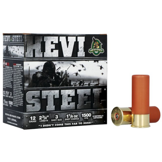 HEVI-STEEL 12GA 2-3/4" 1-1/8oz #3