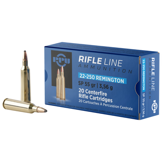 PPU 22-250 REM 55GR