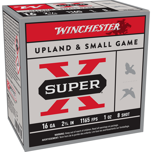 WINCHESTER Super-X Game Load 16GA 2-3/4" 1-1/8oz #8