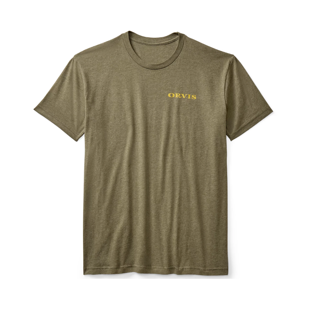 ORVIS Short Sleeve Tee - Cross Rods - Olive Oil Rosemary