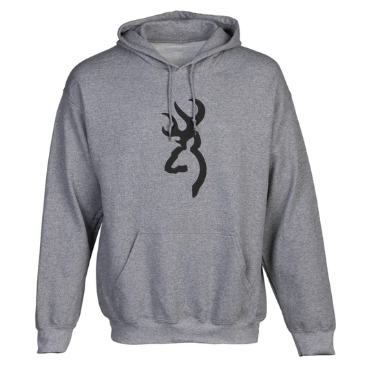 BROWNING Branded Hoodie - Heather Gray
