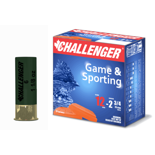 CHALLENGER Game & Sporting 12GA 2-3/4" 1-1/8oz #4 Lead