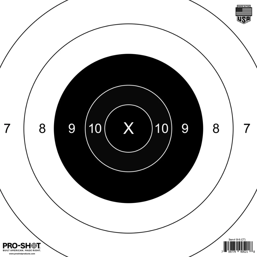 PRO-SHOT Bullseye Heavy Paper Target 10x10 12pk