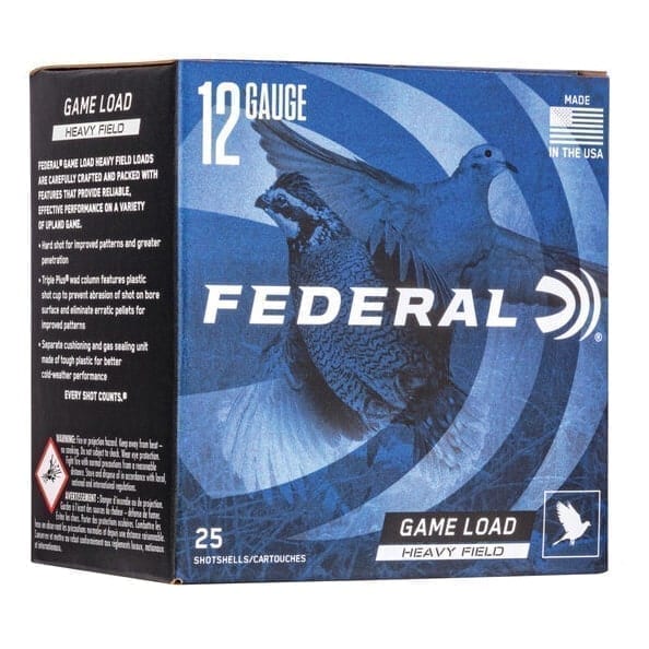 FEDERAL Game-Shok Upland Heavy Field 12GA 2-3/4" 1-1/8oz #4