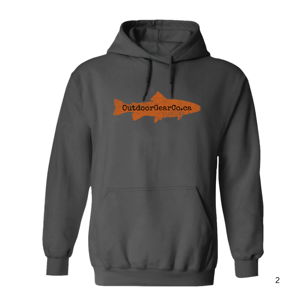 OUTDOOR GEAR CO. Salmon Hoodie - Dark Gray
