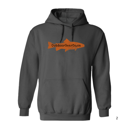 OUTDOOR GEAR CO. Salmon Hoodie - Dark Gray