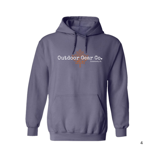 OUTDOOR GEAR CO. Leaf Hoodie - Blue
